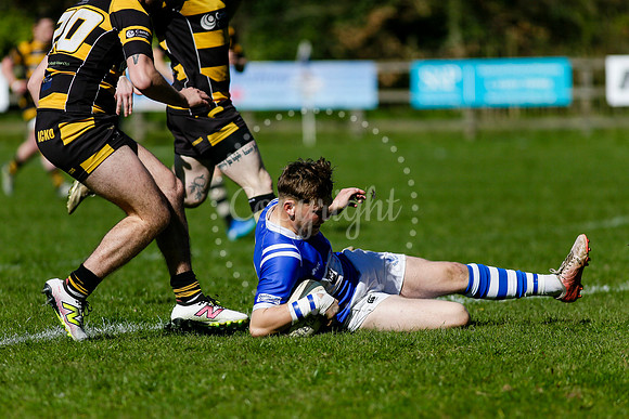 Rugby action from Diss vs Ely