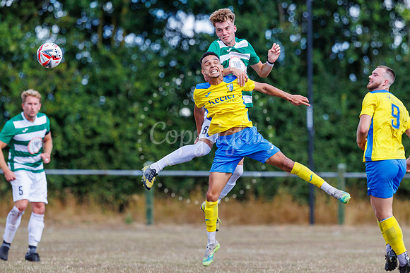 Football action from Framlingham v Norwich United