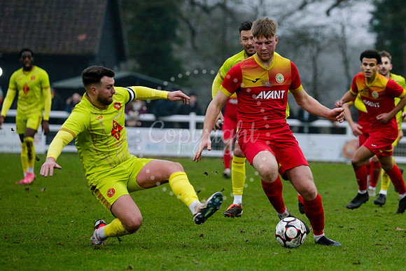 Football action from Walsham-le-Willows vs Whitstable Town