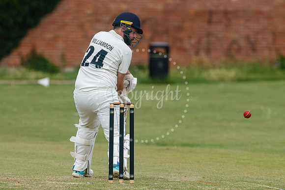 Cricket action from Diss v Hethersett