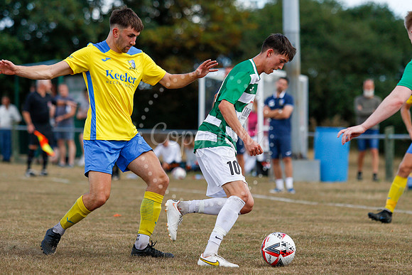 Football action from Framlingham v Norwich United