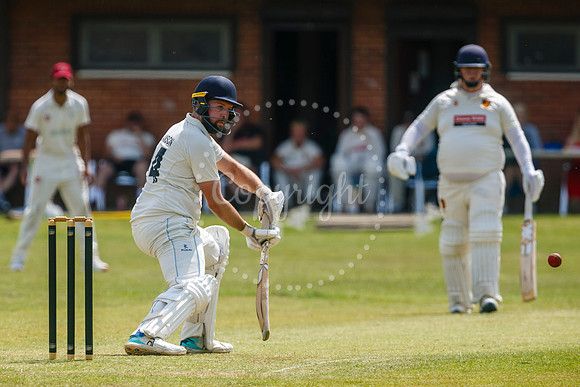 Cricket action from Diss v Hethersett