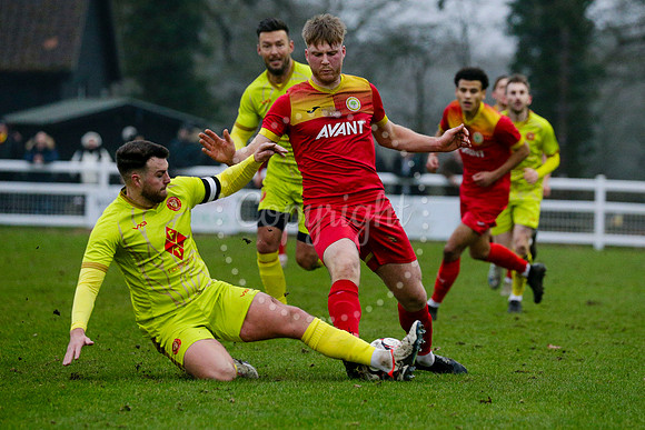 Football action from Walsham-le-Willows vs Whitstable Town