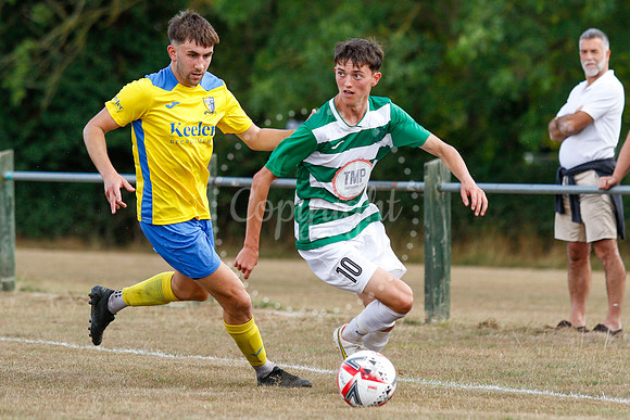 Football action from Framlingham v Norwich United