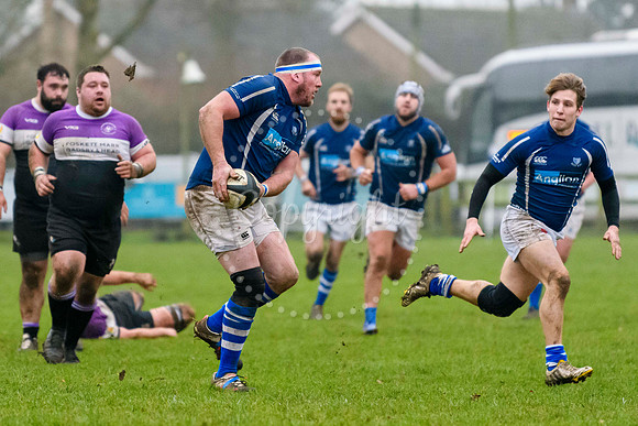 Rugby action from Diss v Woodford