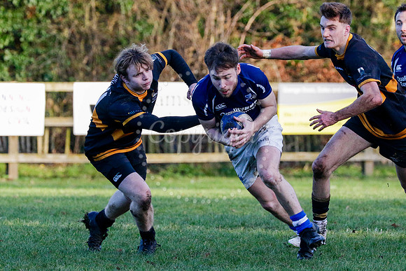 Rugby action from Diss II (Saracens) hosting Southwold II