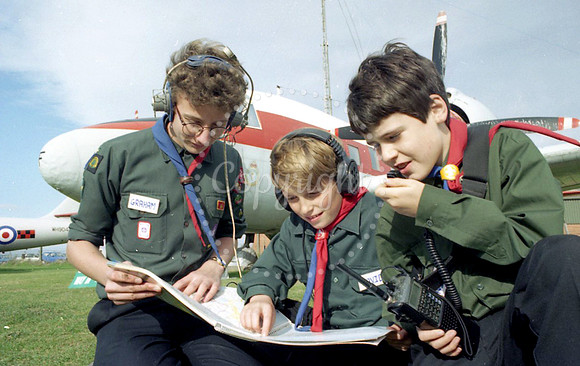 25 years ago - Norwell Scouts at Newark Air Museum