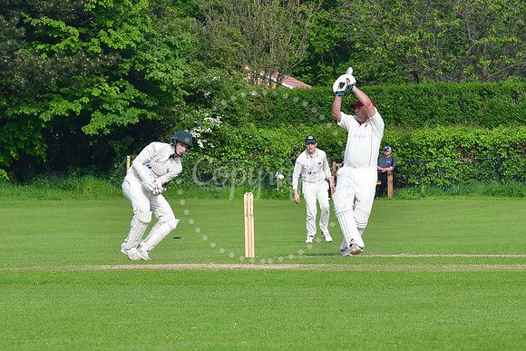 Collingham 2nd XI v Eastwood 1st XI cricket action