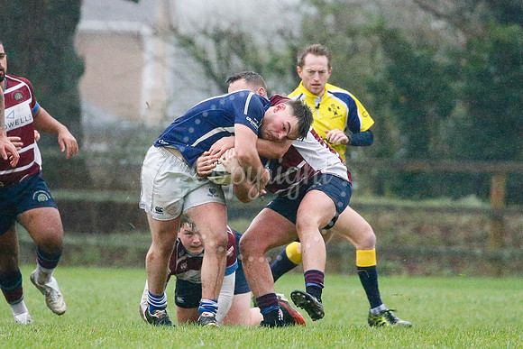 Rugby action from Diss vs Shelford II