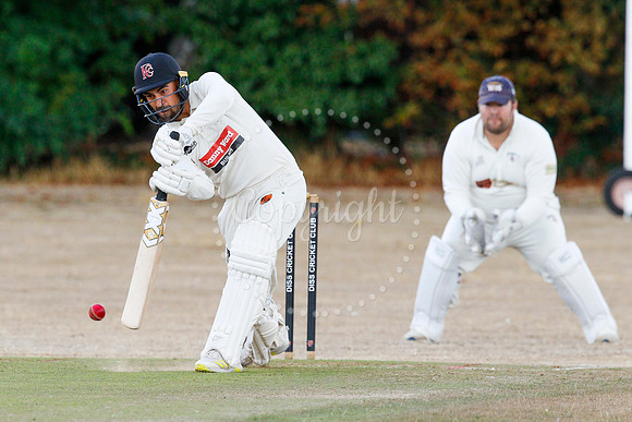 Cricket action from Diss v Bradfield