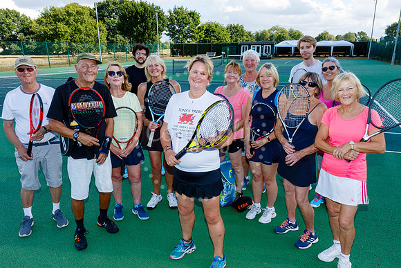 Polly Allen at Wortham Tennis Club who’ll be taking up the cha