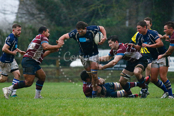 Rugby action from Diss vs Shelford II