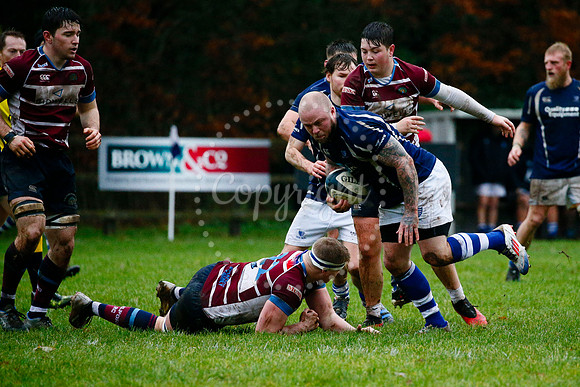 Rugby action from Diss vs Shelford II