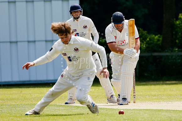 Cricket action from Garboldisham vs Sprowston