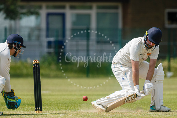 Cricket action from Diss v Hethersett