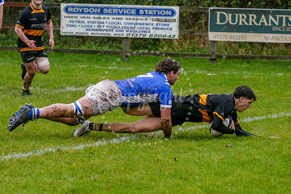 Rugby action from Diss vs Southwold