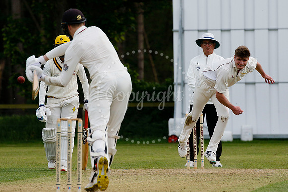 Cricket action from Garboldisham vs Downham Stow in their first