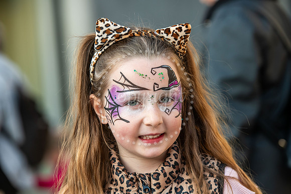 Halloween event for families - Families celebrating Halloween at