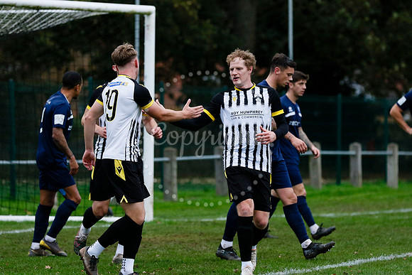 Football action from Harleston vs Bramtham Athletic