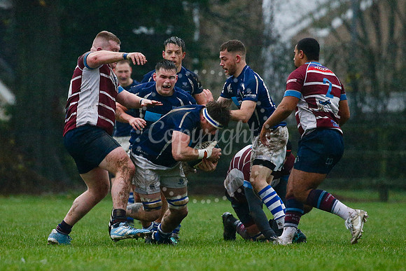 Rugby action from Diss vs Shelford II