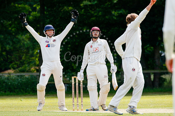 Cricket action from Garboldisham vs Sprowston