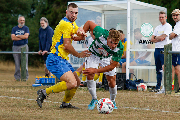 Football action from Framlingham v Norwich United