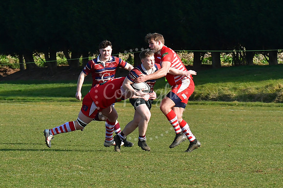Southwell 1st v Nuneaton Old Edwardians rugby action