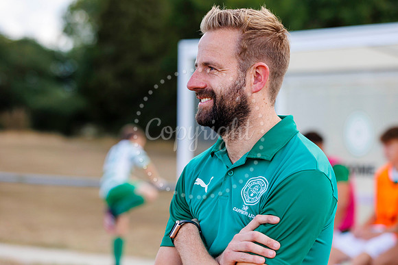 Framlingham FC manager Liam Abraham