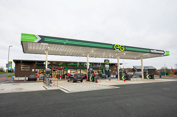 Elmswell Services, off A1088 by A14 eastbound junction 47. New
