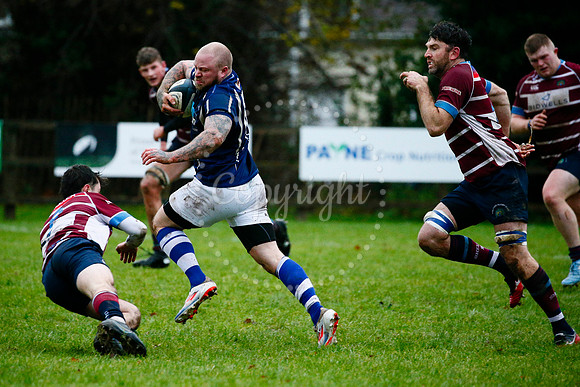 Rugby action from Diss vs Shelford II