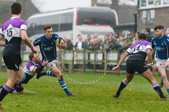 Rugby action from Diss v Woodford