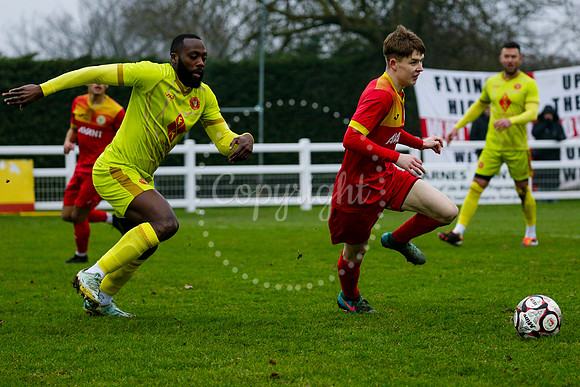 Football action from Walsham-le-Willows vs Whitstable Town
