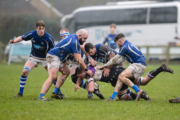 Rugby action from Diss v Woodford