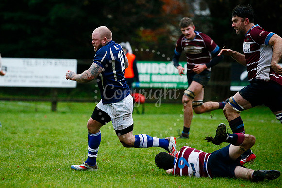 Rugby action from Diss vs Shelford II
