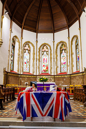 The book of condolence set-up for the memory to Queen Elizabeth