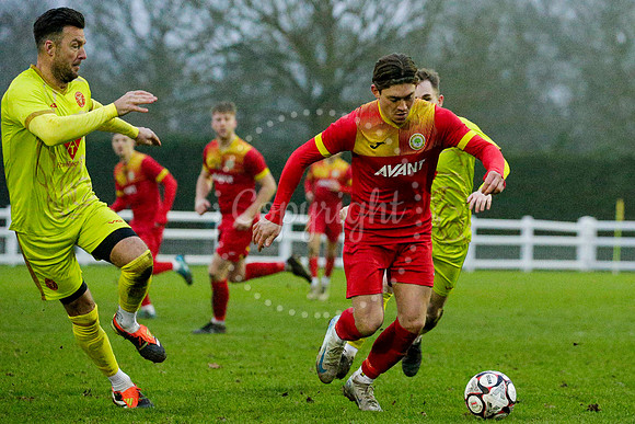 Football action from Walsham-le-Willows vs Whitstable Town