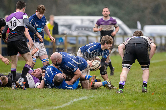 Rugby action from Diss v Woodford