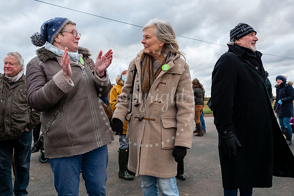 Residents of Bressingham are staging a protest outside AD plant