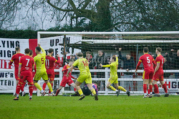 Football action from Walsham-le-Willows vs Whitstable Town