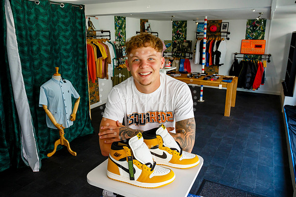 Joe Kerry who’s opened a new menswear shop in Diss