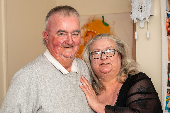BFP Kings Close, Mildenhall, Tony and Julie Hall celebrating 30
