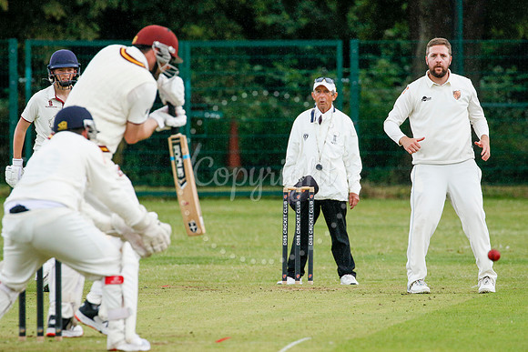 Cricket action from Diss vs Downham Stow II