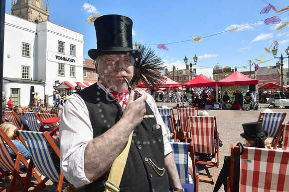 Steampunk Festival in Newark Market Place