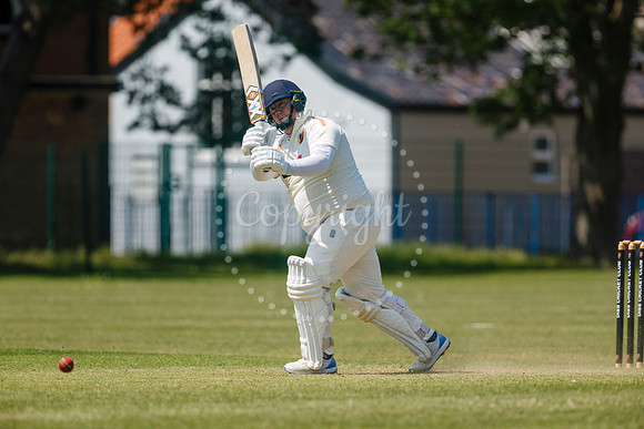 Cricket action from Diss v Hethersett