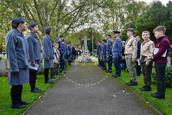 All Souls ceremony at Newark Cemetery polish war graves