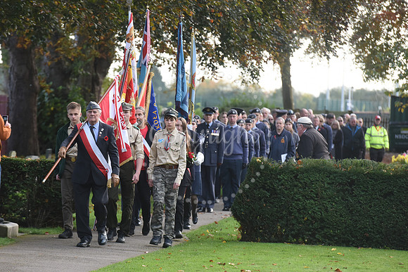All Souls ceremony at Newark Cemetery polish war graves