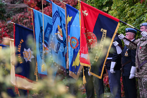 Rose Garden, Abbey Gardens Remembrance service. Picture by Mark