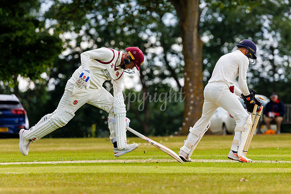 Cricket action from Garboldisham v Fakenham