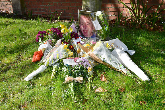 Floral tributes at Holy Trinity Church, Southwell