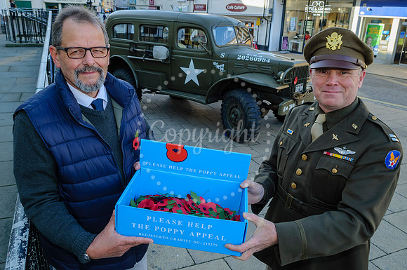The launch of the Poppy Appeal in Diss Market Place by the Royal British Legion